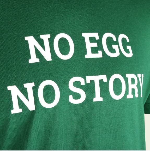 no egg no story big green egg tshirt