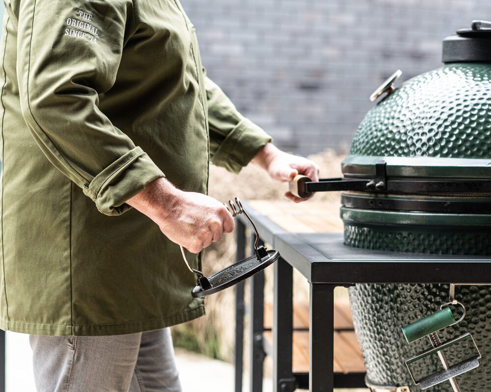 Grill press Big green egg