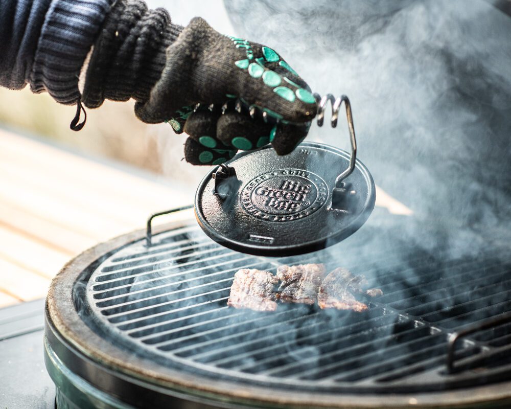 Grill press Big green egg