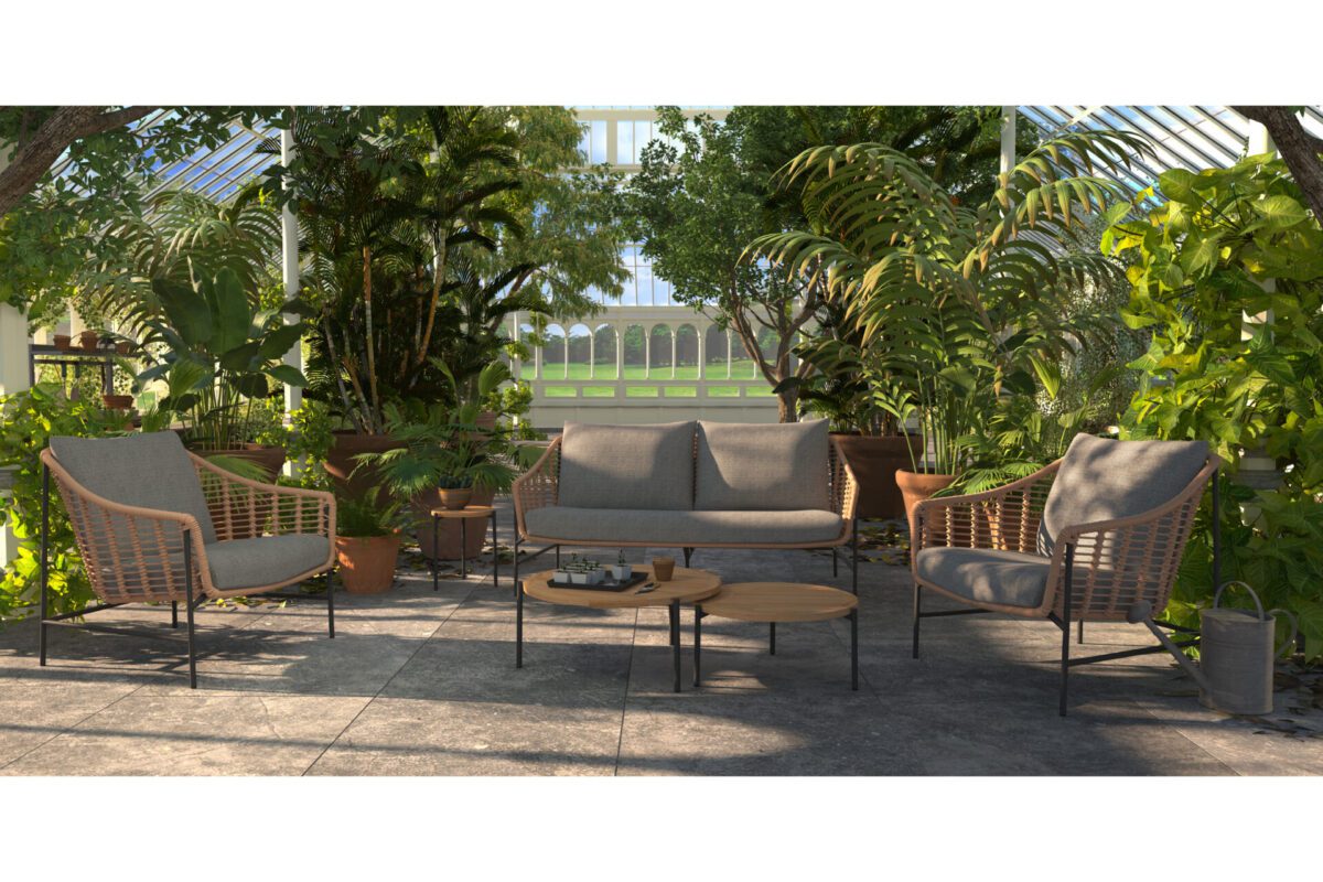 Timor lounge set with Yoga tables outdoor 4 seasons outdoor