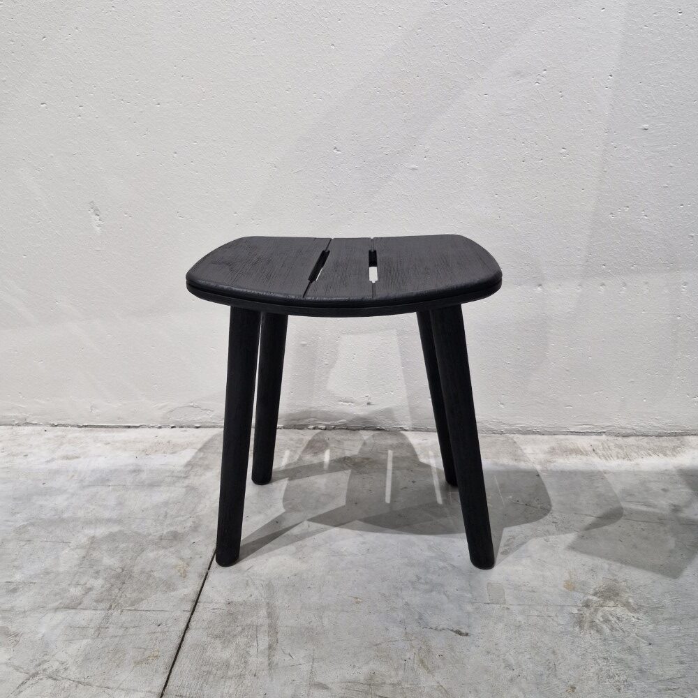 Solid Stool - Manutti Teak Nero