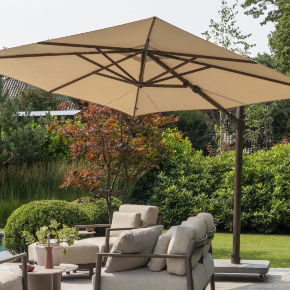 Siesta Premium Parasol 300 X 300 Cm Met Wenge Frame