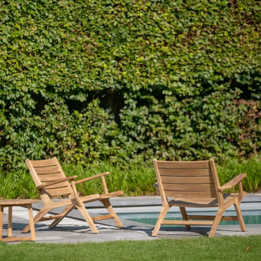 Koozy Loungestoel Met Armleuning van Jati & Kebon