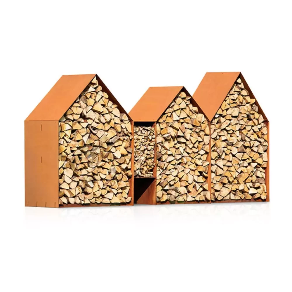 Bruges Houtopslag Cortenstaal 3 Modules van RB73