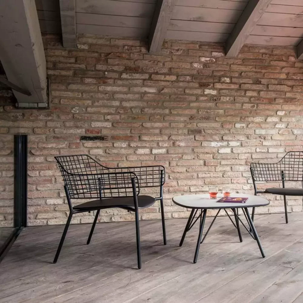 Lyze Lounge Stoel Aluminium