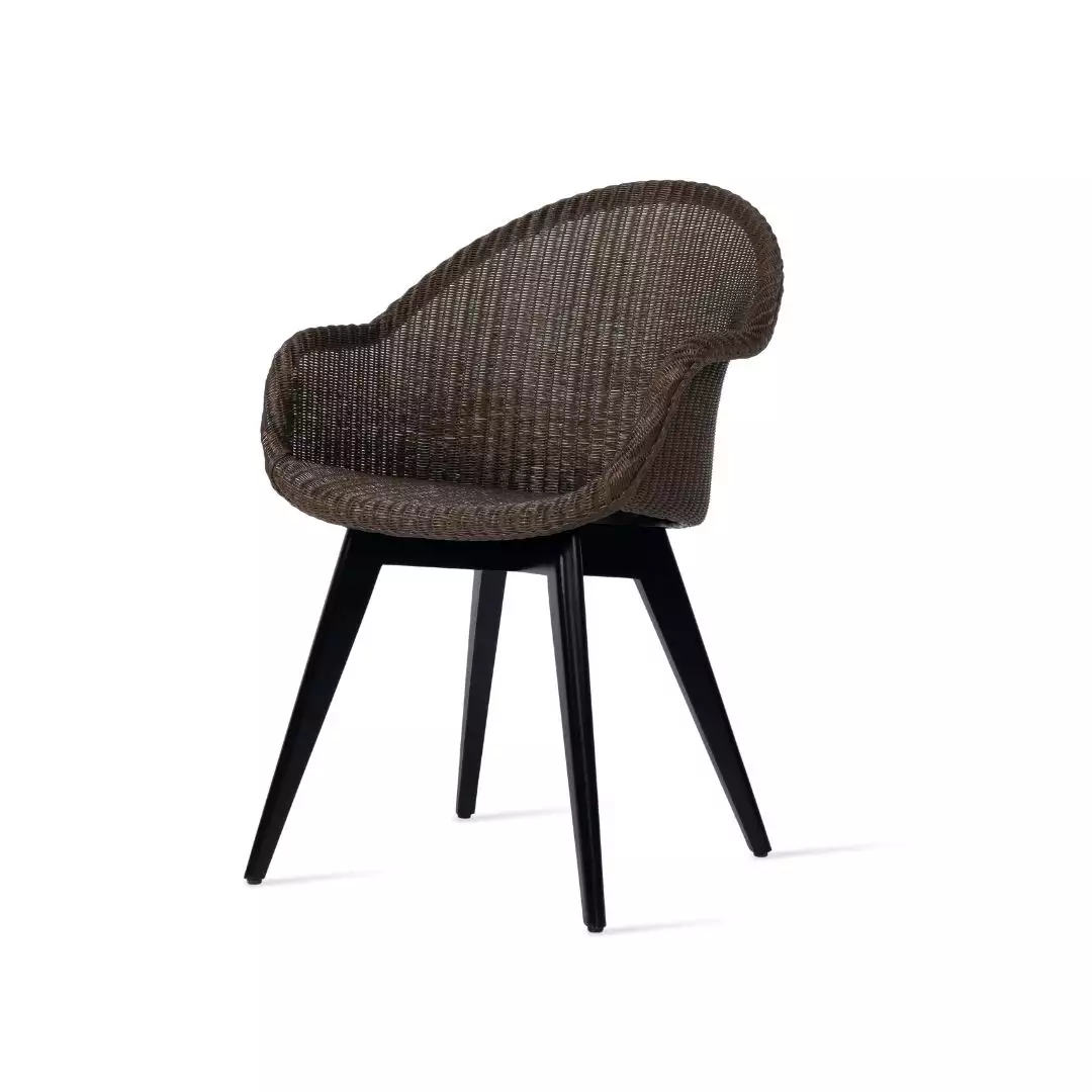Avril Armstoel Zwart Hout Hoge Rug van Vincent Sheppard