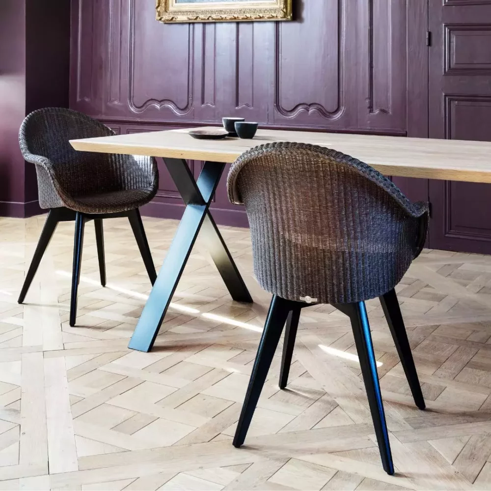 Avril Armstoel Zwart Hout Hoge Rug van Vincent Sheppard