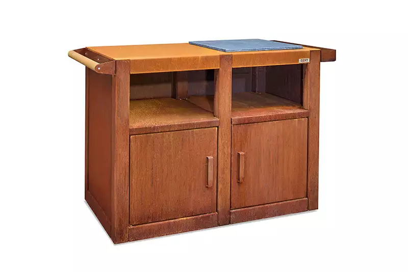 Bbquar Kitchen Trolley – Cortenstaal van RB73