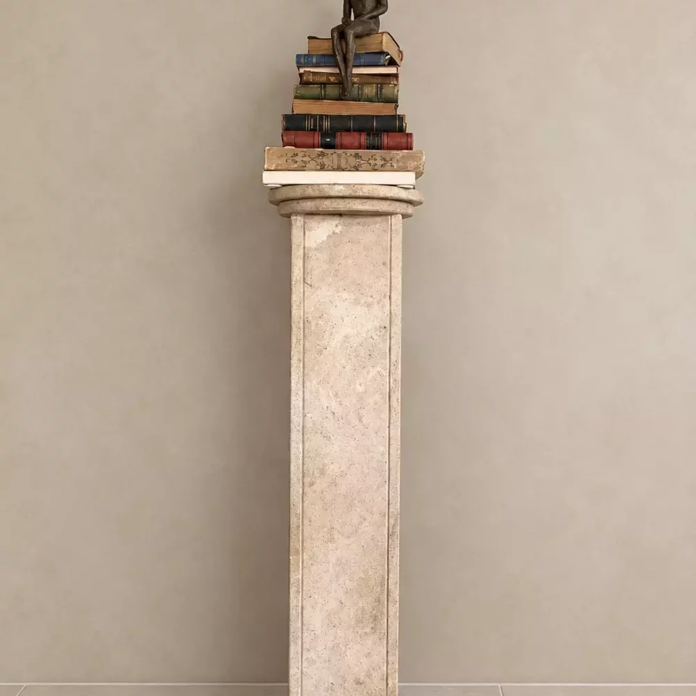 Travertin Console – Hoogte 101 Cm van Gommaire