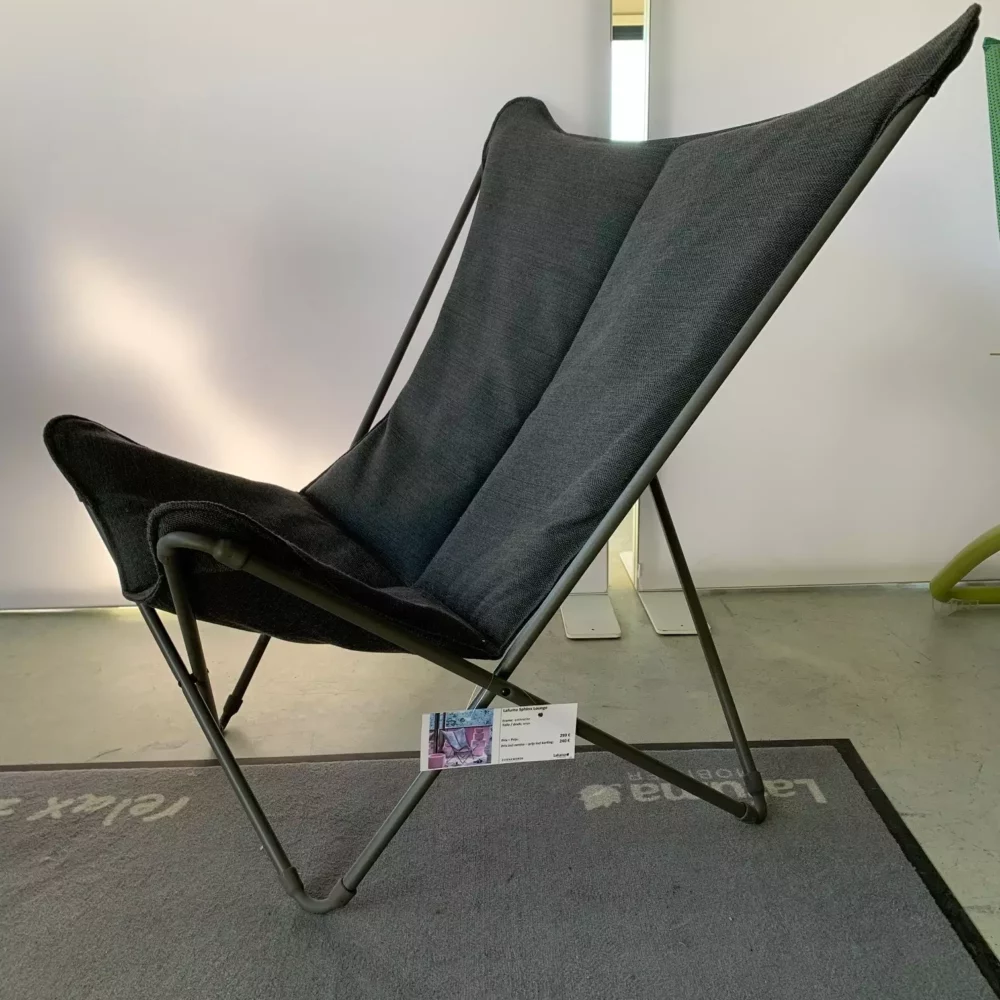 Lafuma Futura Relaxstoel – Black / Galet – Toonzaalmodel van Lafuma