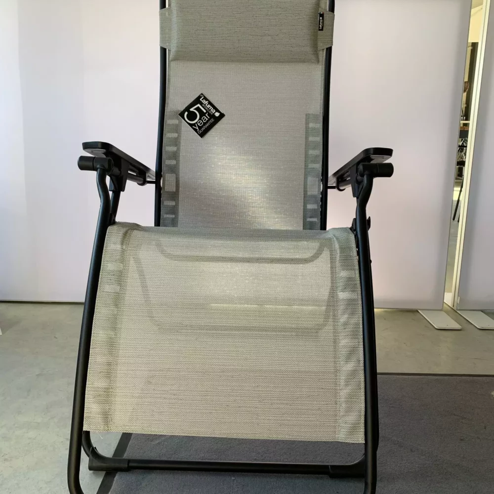 Lafuma Futura Relaxstoel – Black / Galet – Toonzaalmodel van Lafuma