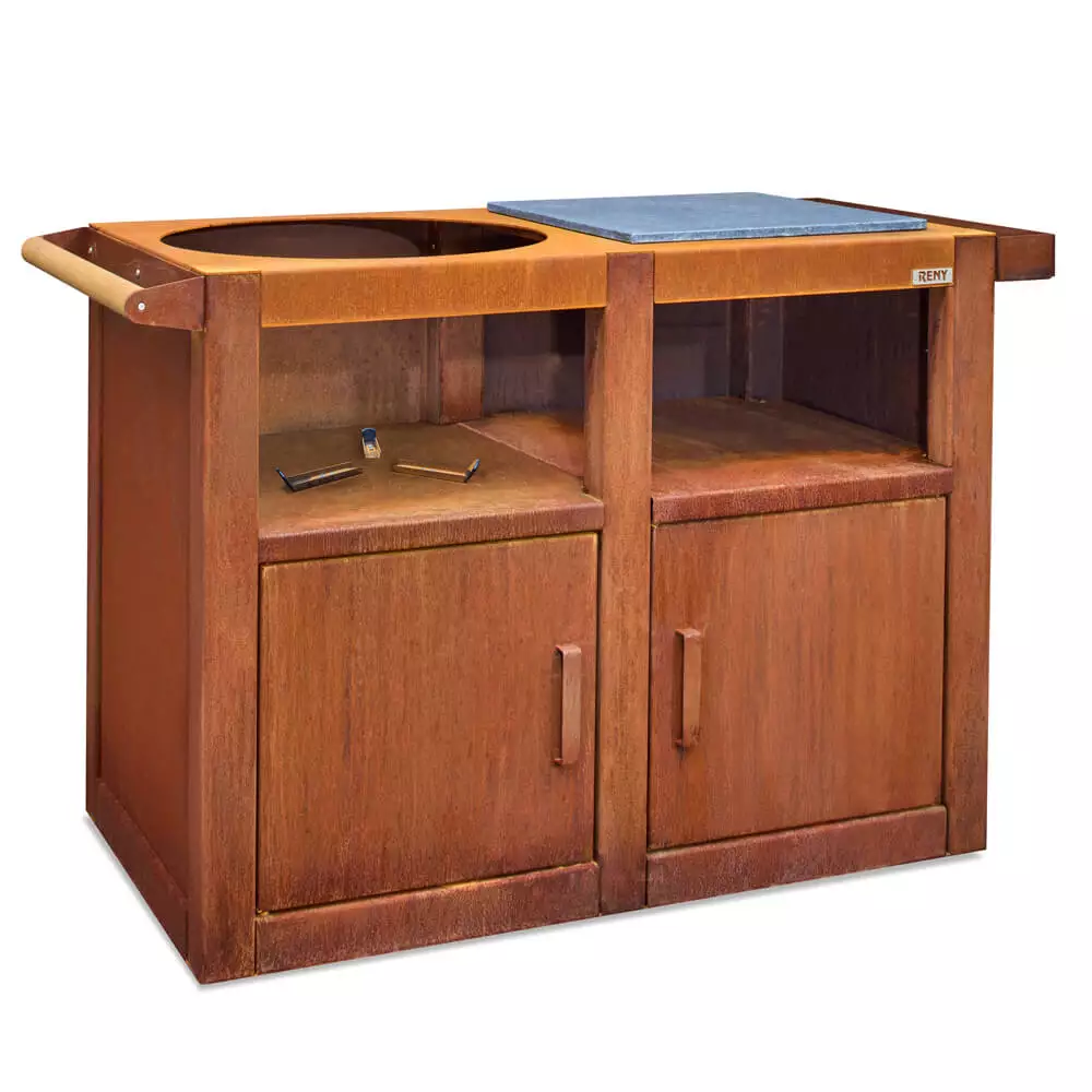 Bbquar Kamado Trolley – Cortenstaal van RB73